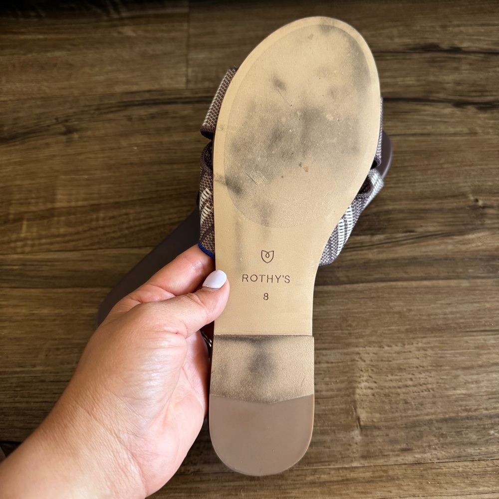 Rothy’s the knot sandals taupe size 8 - Picture 4 of 9